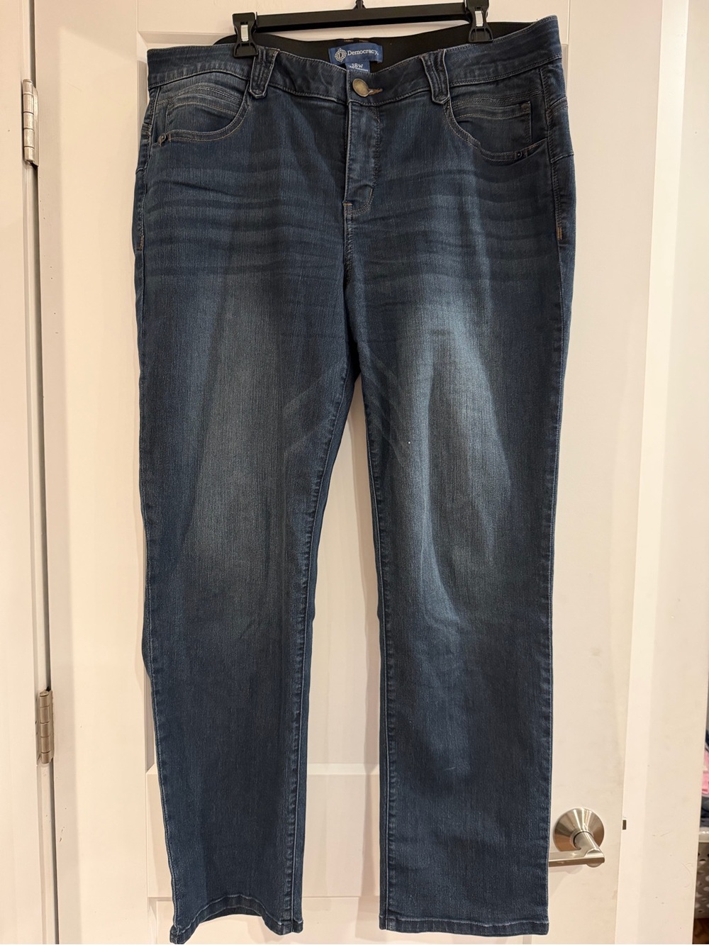 Democracy Dark Blue Straight Leg Women's Jeans size 18